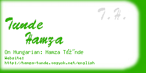 tunde hamza business card